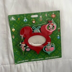 2023 Disney Red Mickey Mouse Holiday Frame Magnet